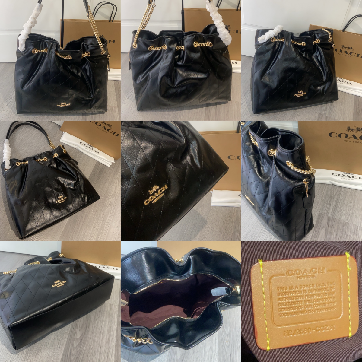 Women Handbag CCZ81 Evelyn Large Chain Shoulder Bag With Quilting