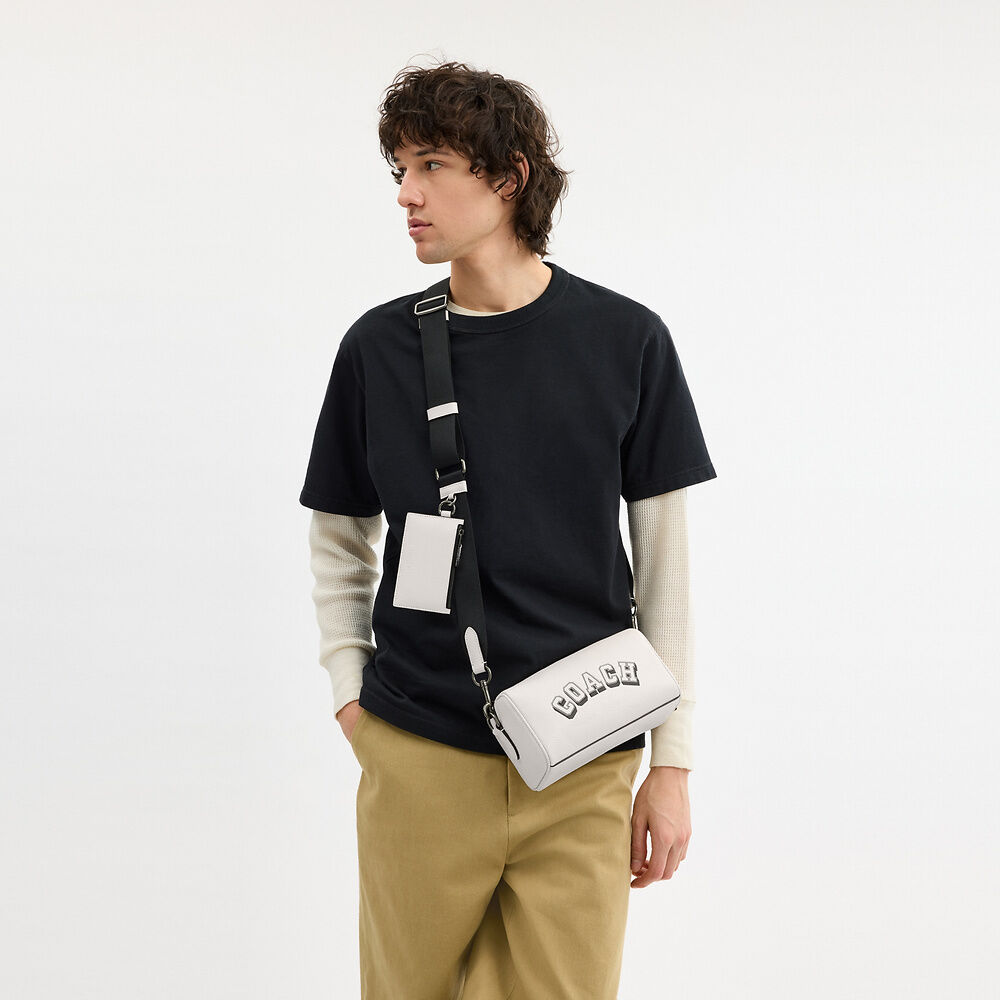 Men Handbag CAJ41 CW324 CJ674 CV762 Axel Crossbody In Signature Canvas Charcoal Print Varies