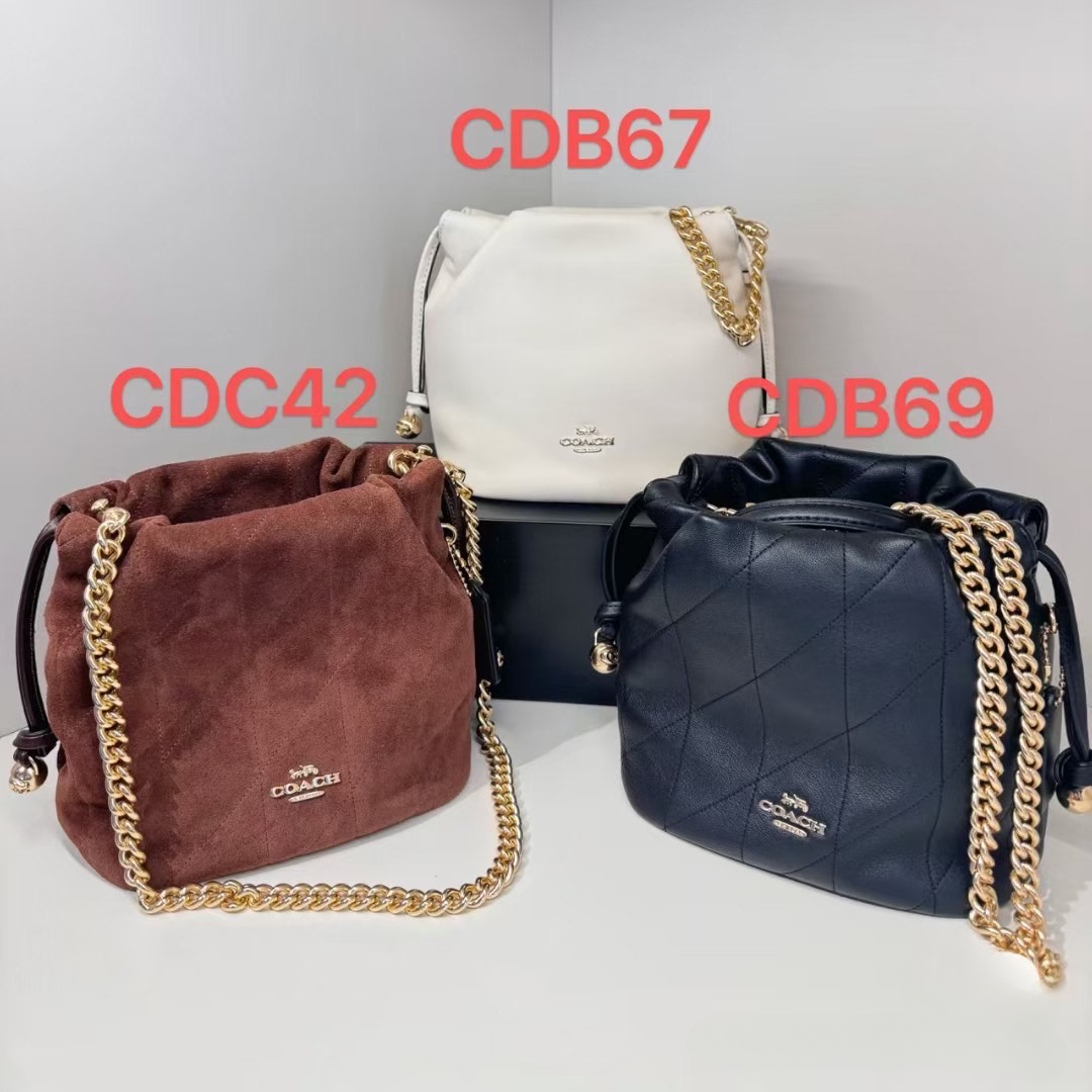 Women Handbag CDB67  CDB69  CDC42 Faye Mini Drawstring Bag With Quilting Bucket Shoulder Sling Chain Bag
