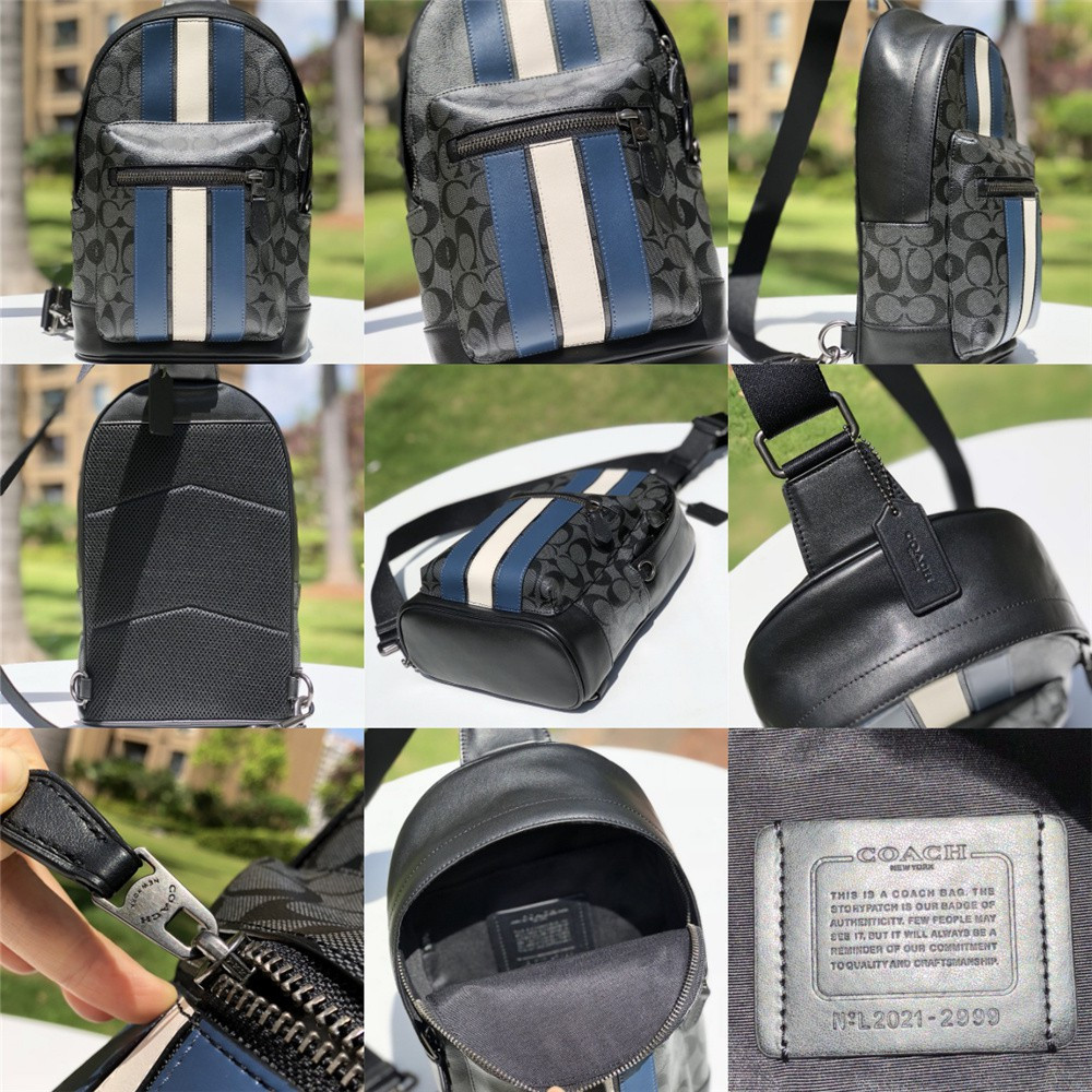 Tinyhead 2853 2999 2540 3180 West Pack Signature Canvas Men Crossbody Chest Backpack Bag