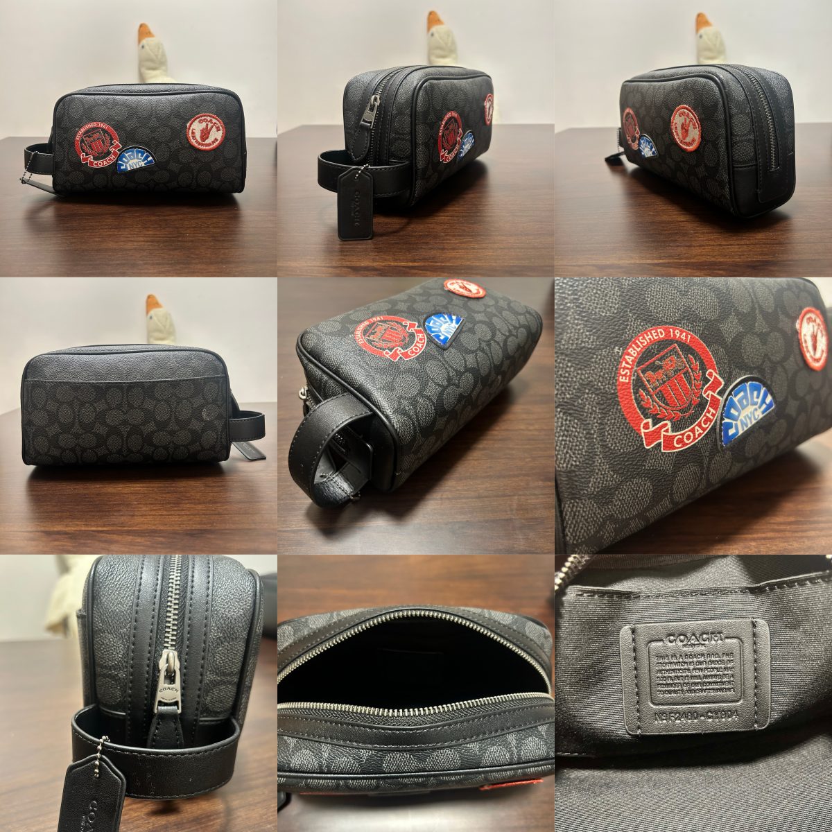 2522 CAR15 CX879 CP202 CC063 CM034 CCY904 CW199 CCF36 Carryall Pouch Women Men Clutch Wristlet Handbag