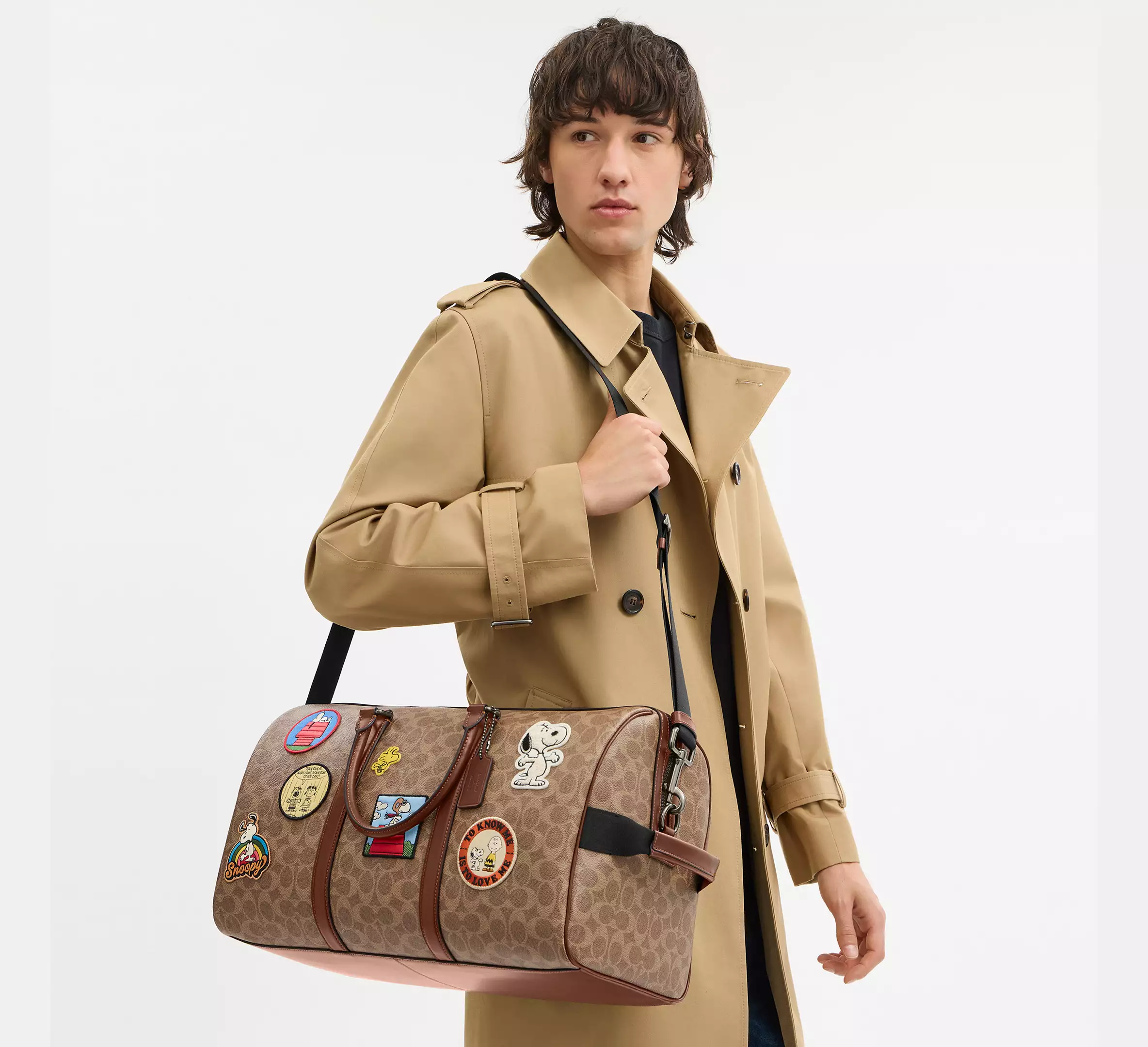 CBF35 CBI42 Gotham Duffle 45 In Signature Canvas With Patches Travel Bag