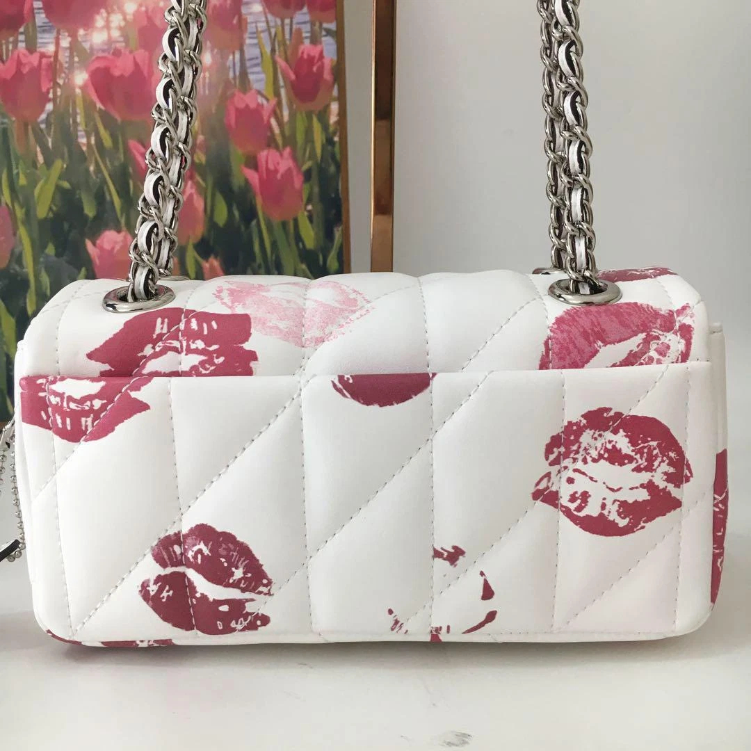 Women Handbag CR702 CR705 CR114 Tabby 20 26 Quilting Lip Print Chain Shoulder Bag