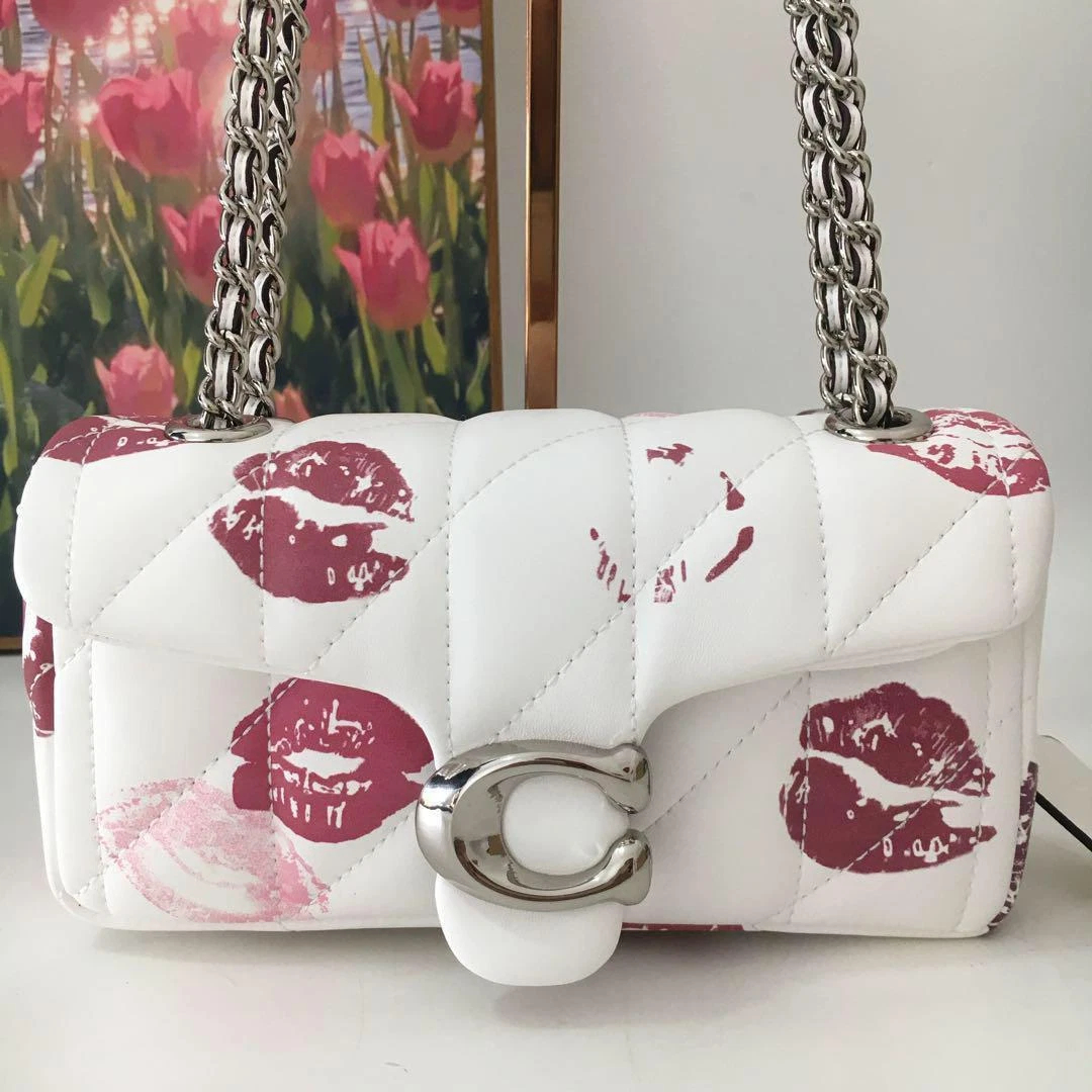 Women Handbag CR702 CR705 CR114 Tabby 20 26 Quilting Lip Print Chain Shoulder Bag