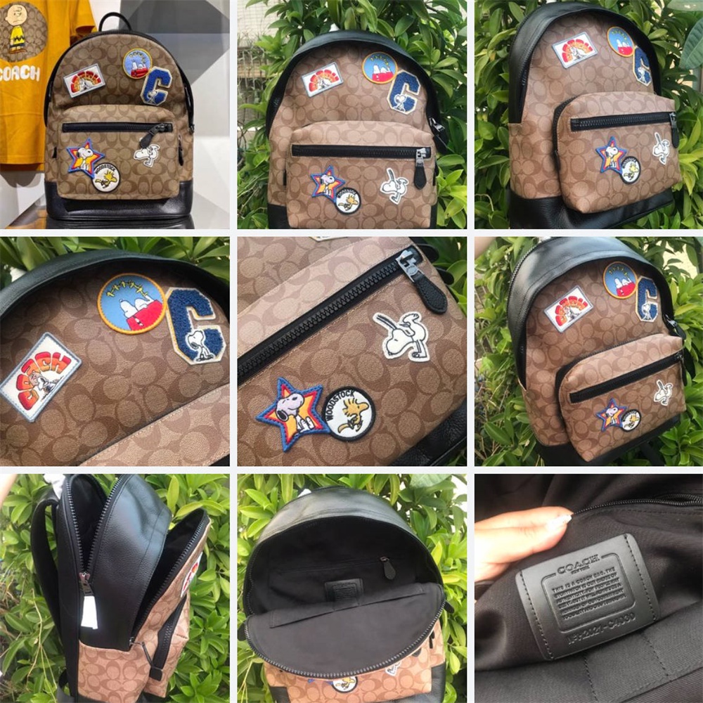 2736 3001 29040 5511 C4030 2854 3184 23251 28313 CB909 West Backpack Varsity Stripe Women Men Laptop Bag