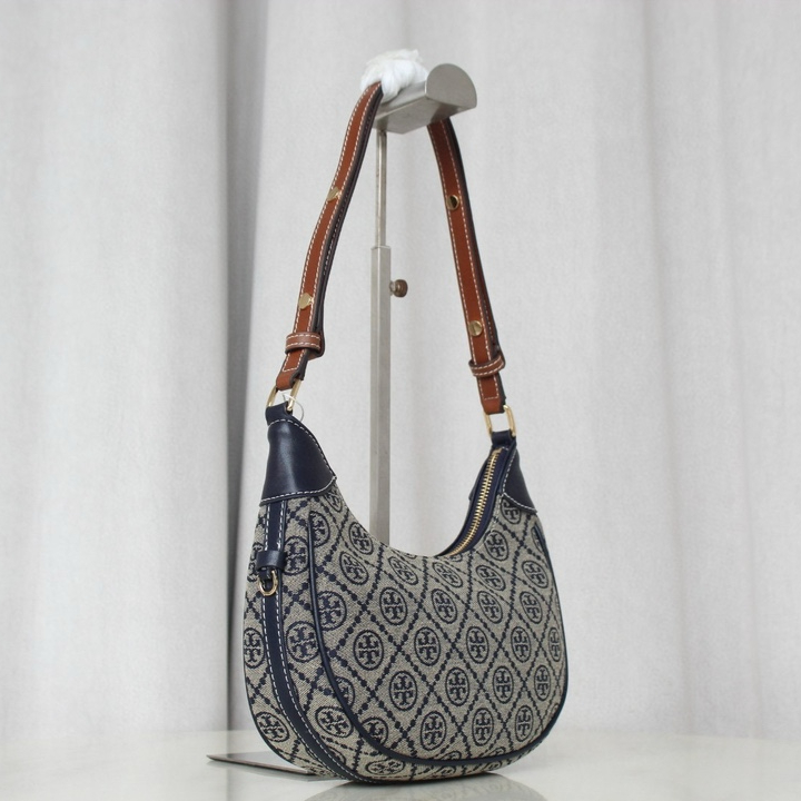 women handbag 158513 T Monogram Crescent Shoulder Bag