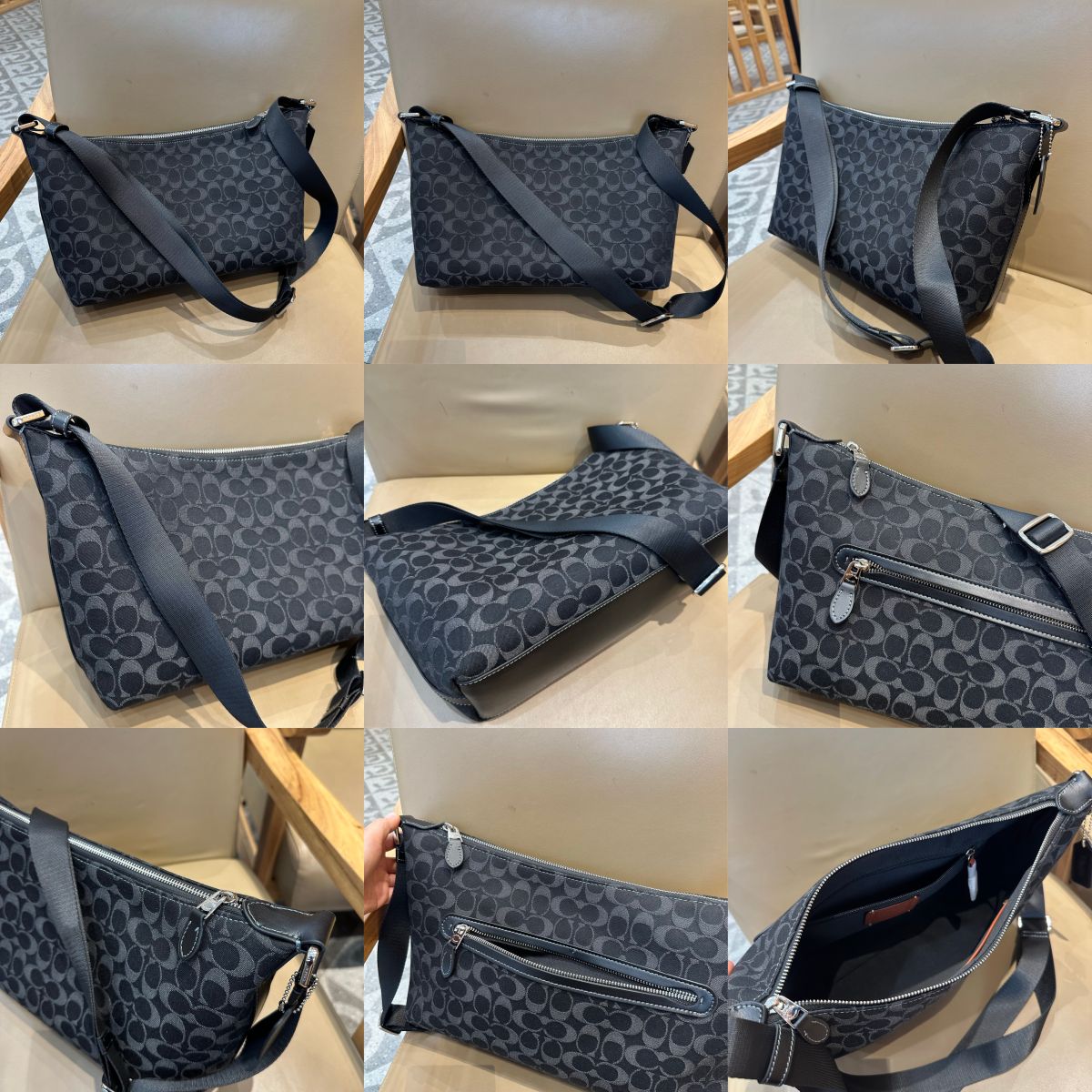 Men handbag CAJ91 CAJ86 CAJ70 Finn Crossbody In Signature Canvas sling shoulder bag