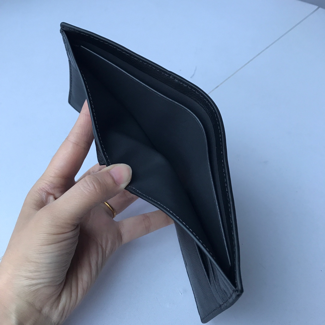 Men Handbag 21371 BASEBALL STITCH Compact ID Wallet