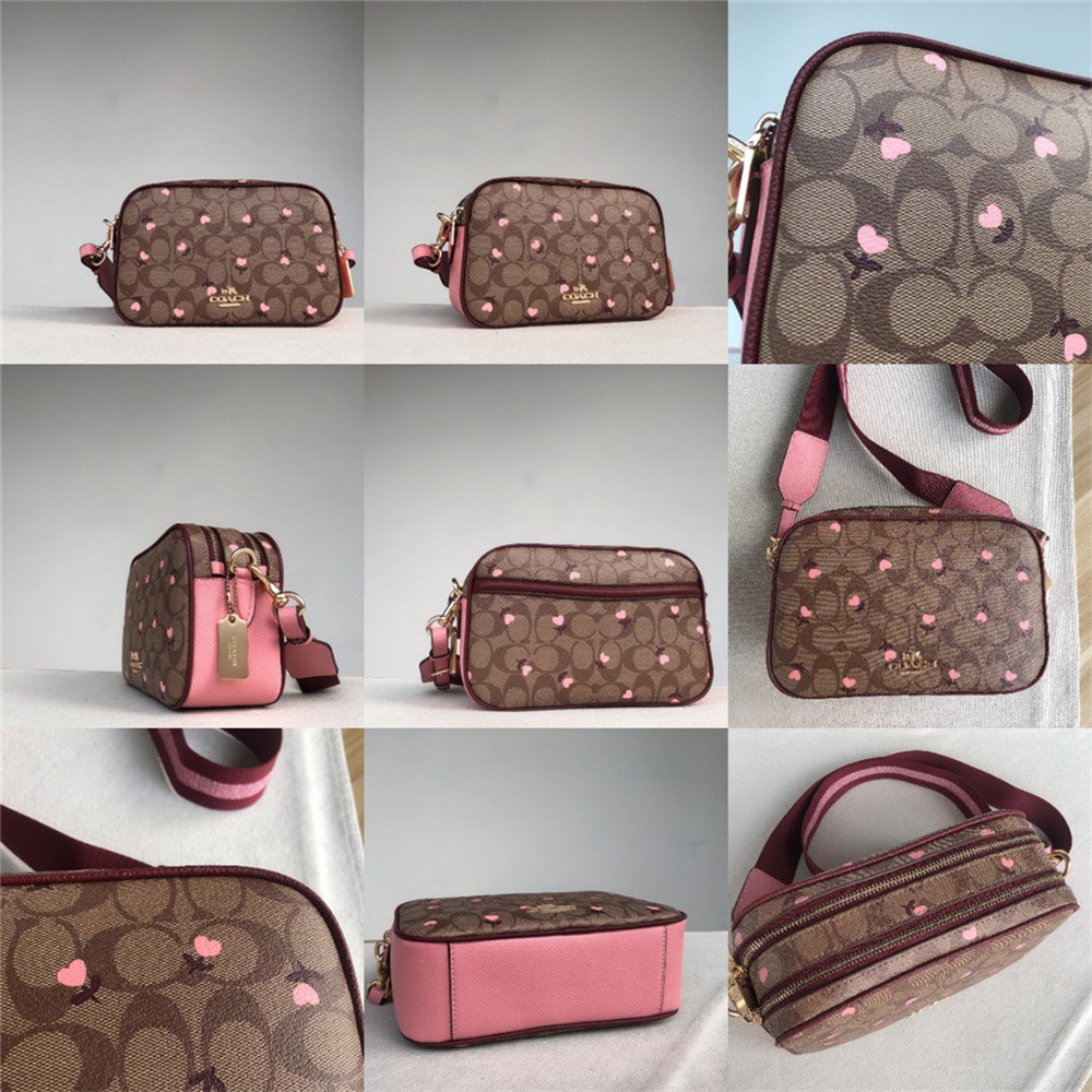 Coach 39856 68168 68167 91077 C1767 C3239 C2835 C7617 C2798 C2799 6519  C1308 JES Crossbody Women Men Sling Camera Bag