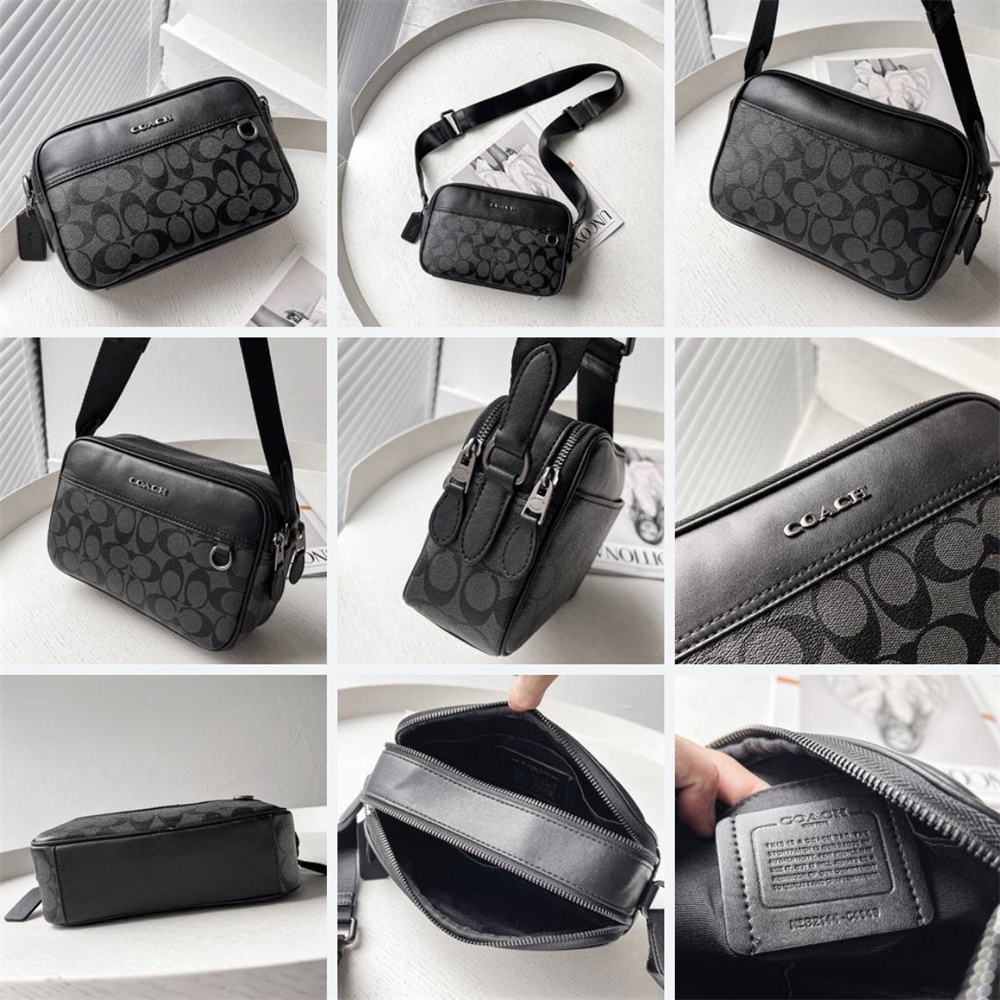 C4149 C4147 C4027 C4026 C4148 C9965 CE746 CE638 CF484 Graham Zip Crossbody Men Women Sling Camera Bag
