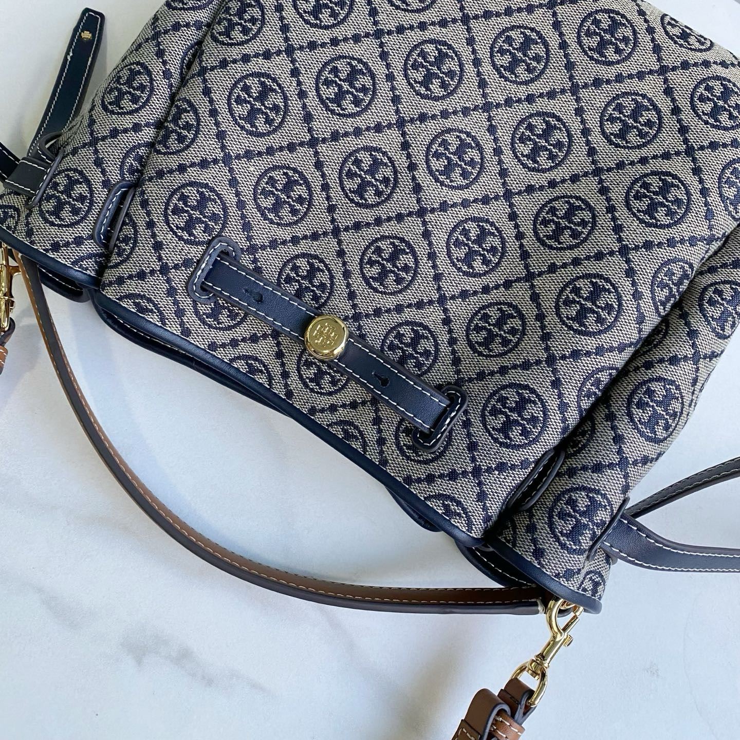 Women handbag 178016 ROMY T MONOGRAM BUCKET BAG