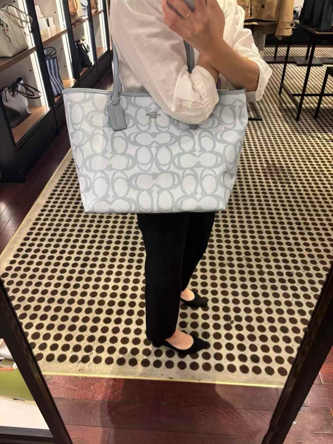 Women handbag CBH89 City Tote Bag In Sketch Signature Canvas