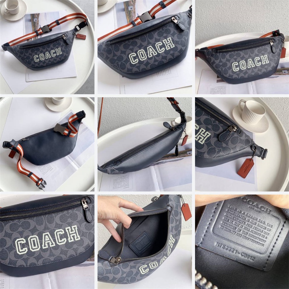 CB912 CC123 CG994 CE541 CH000 CE618 Warren Belt Bag With Varsity Motif Women Men Crossbody Chest Waist Pouch