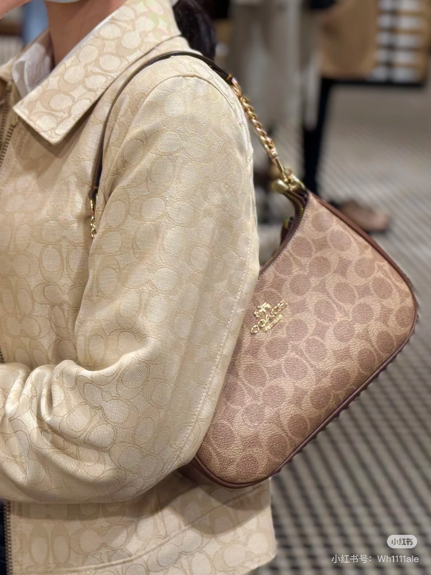 Women Handbag CV933 CV934 Teri In Signature Canvas Sling Shoulder Chain Shoulder Bag