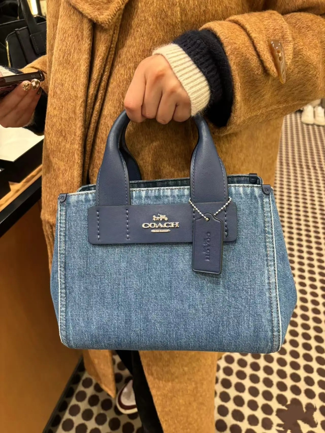 Women Handbag CAL03 CAL16 Shoulder Satchel Carly Carryall Bag With Signature Canvas