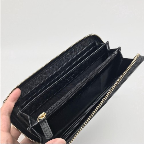 53834 Stereoscopic pattern women's wallet long wallet zip purses long purses