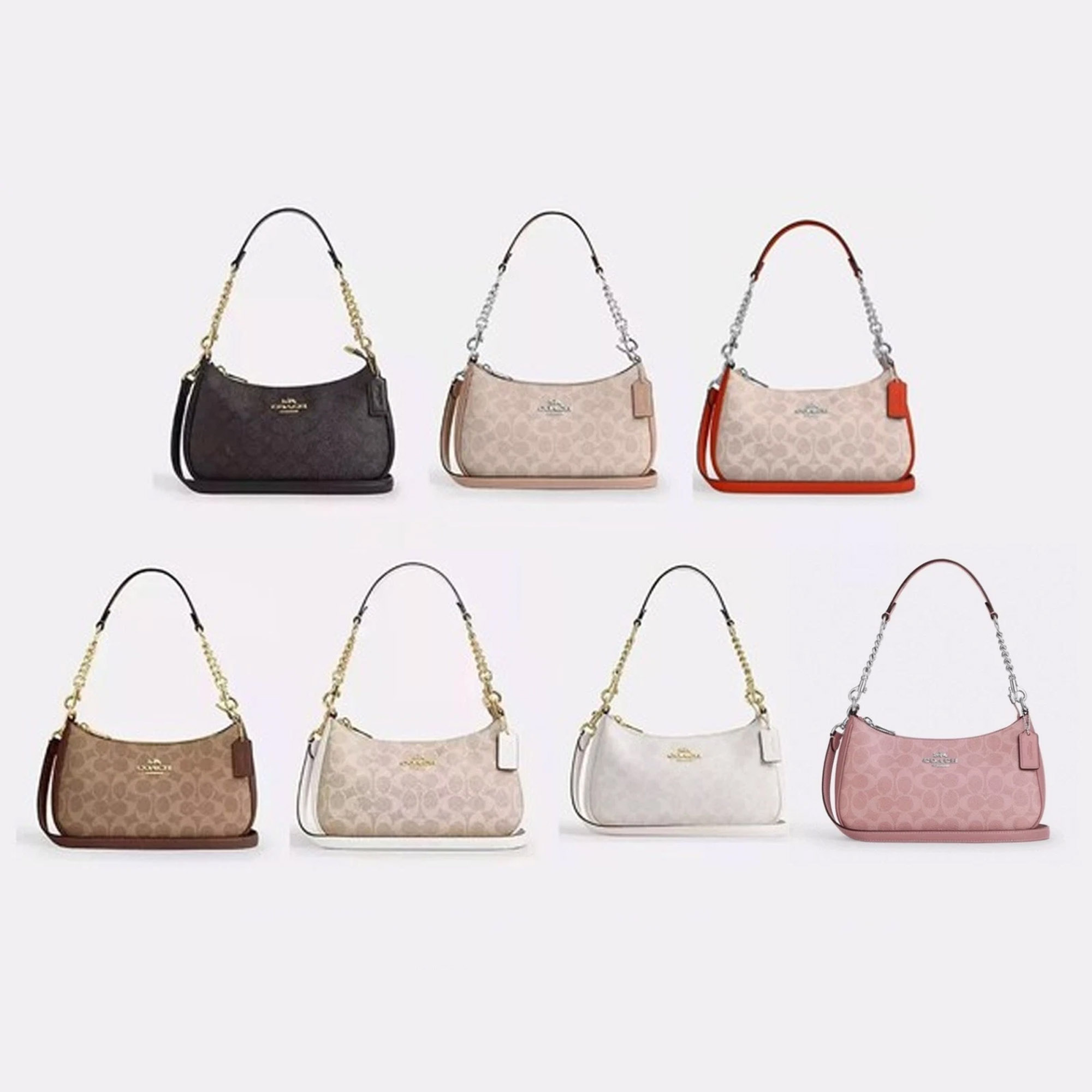 Women Handbag CV933 CV934 Teri In Signature Canvas Sling Shoulder Chain Shoulder Bag