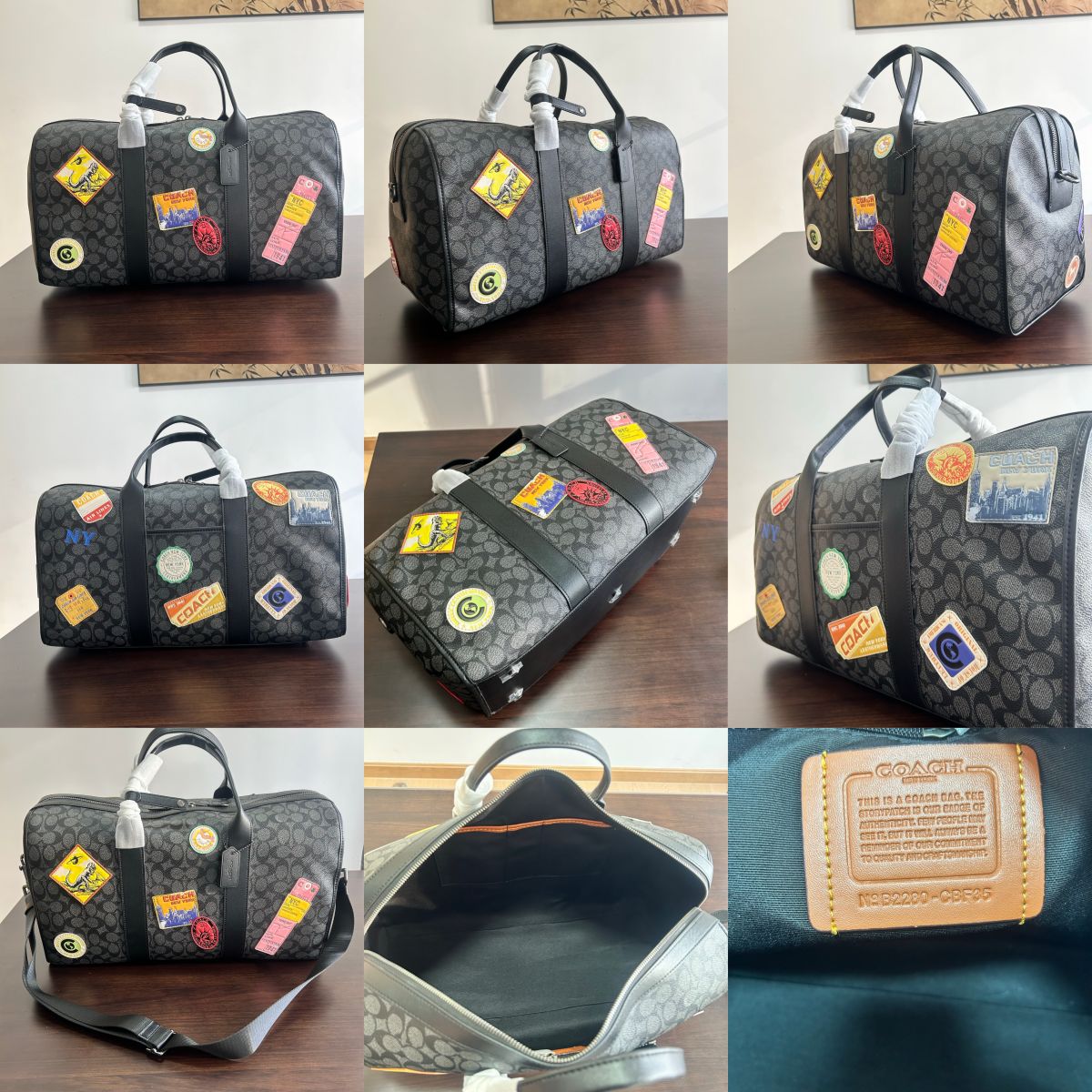 CBF35 CBI42 Gotham Duffle 45 In Signature Canvas With Patches Travel Bag