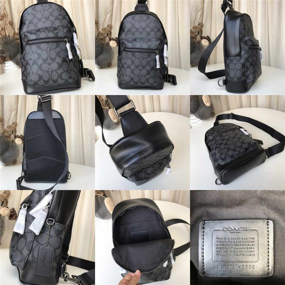 Tinyhead 2853 2999 2540 3180 West Pack Signature Canvas Men Crossbody Chest Backpack Bag