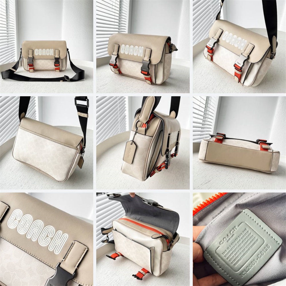C8128 C6657 CC018 C9962 CE550 Track Crossbody With Patch Women Men Sling Messenger Camera Bag