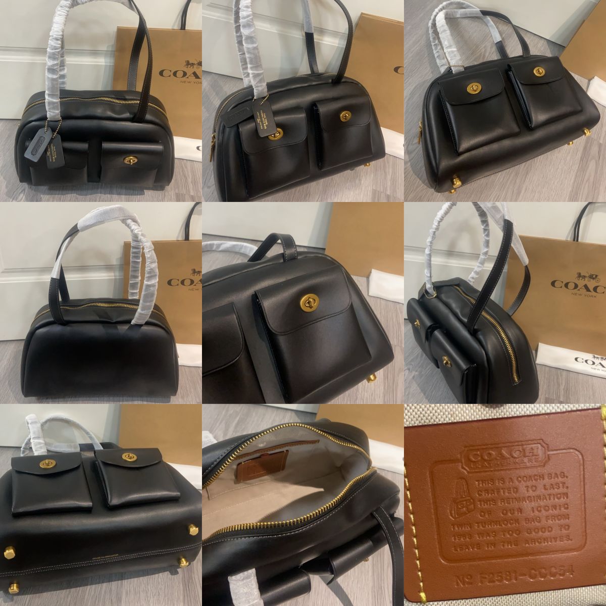 Women handbag CCC55 CCC54 twin turnlock Baseball Bowling Bag Steamed bun handbag bag