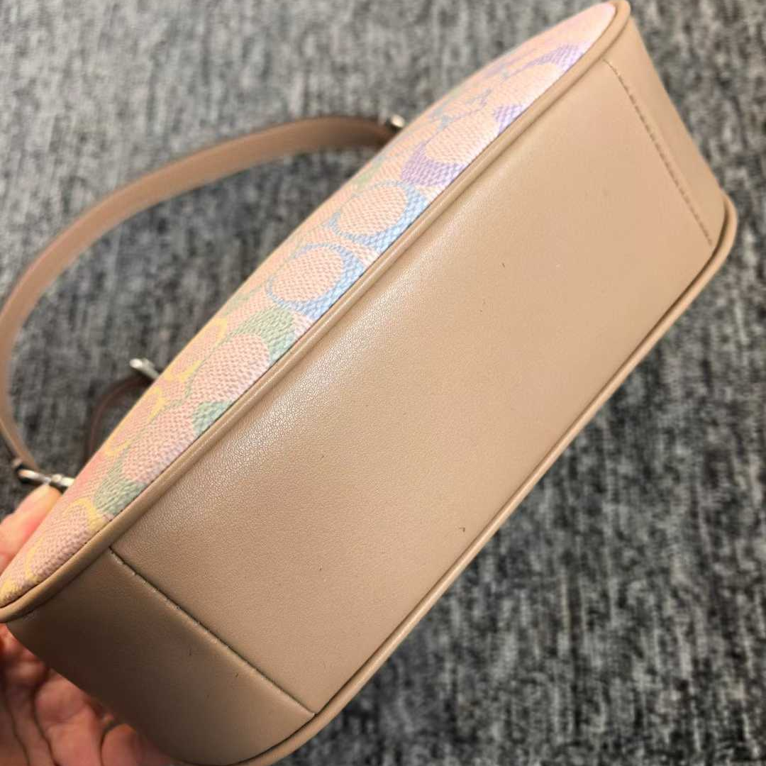 Women handbag CDA91 Teri Rainbow Signature Canvas Shoulder Bag
