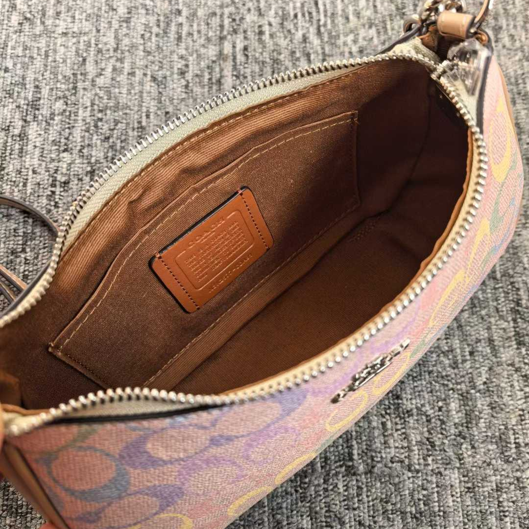 Women handbag CDA91 Teri Rainbow Signature Canvas Shoulder Bag
