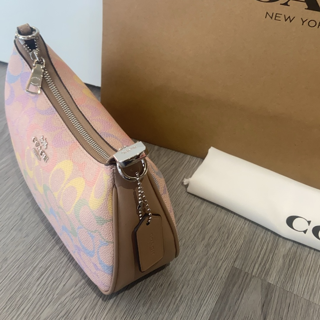 Women handbag CDA91 Teri Rainbow Signature Canvas Shoulder Bag