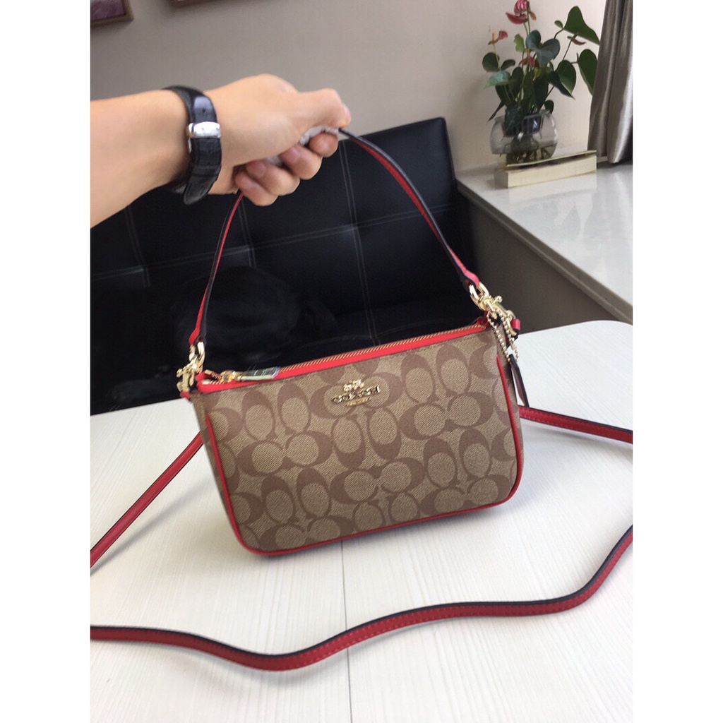 Women Handbag 36674 58321 Pouch in Signature Crossbody Sling Shoulder Mahjong Bag