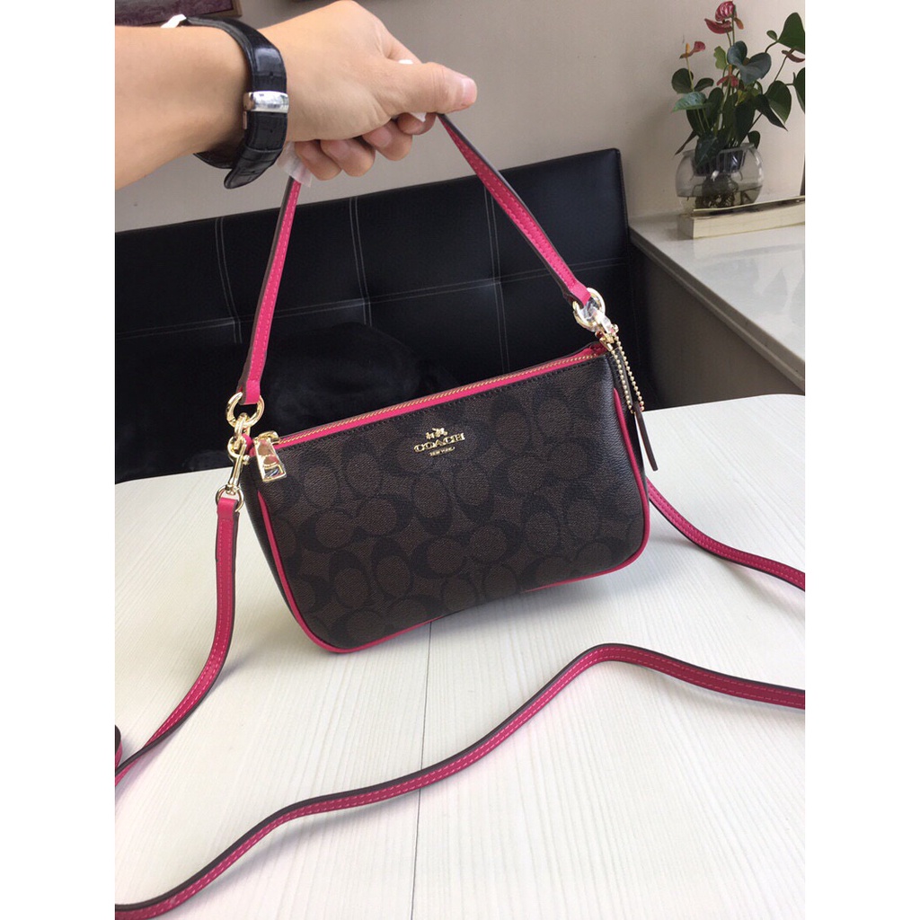 Women Handbag 36674 58321 Pouch in Signature Crossbody Sling Shoulder Mahjong Bag