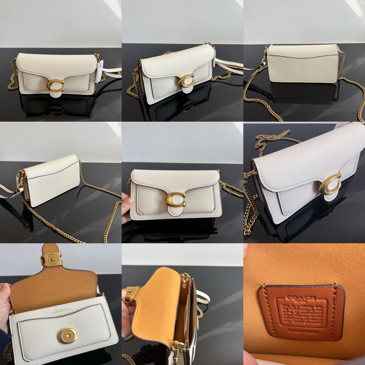 Women Handbag CCD26 CBF14 Tabby 19 Signature Canvas Chain Crossbody Bag