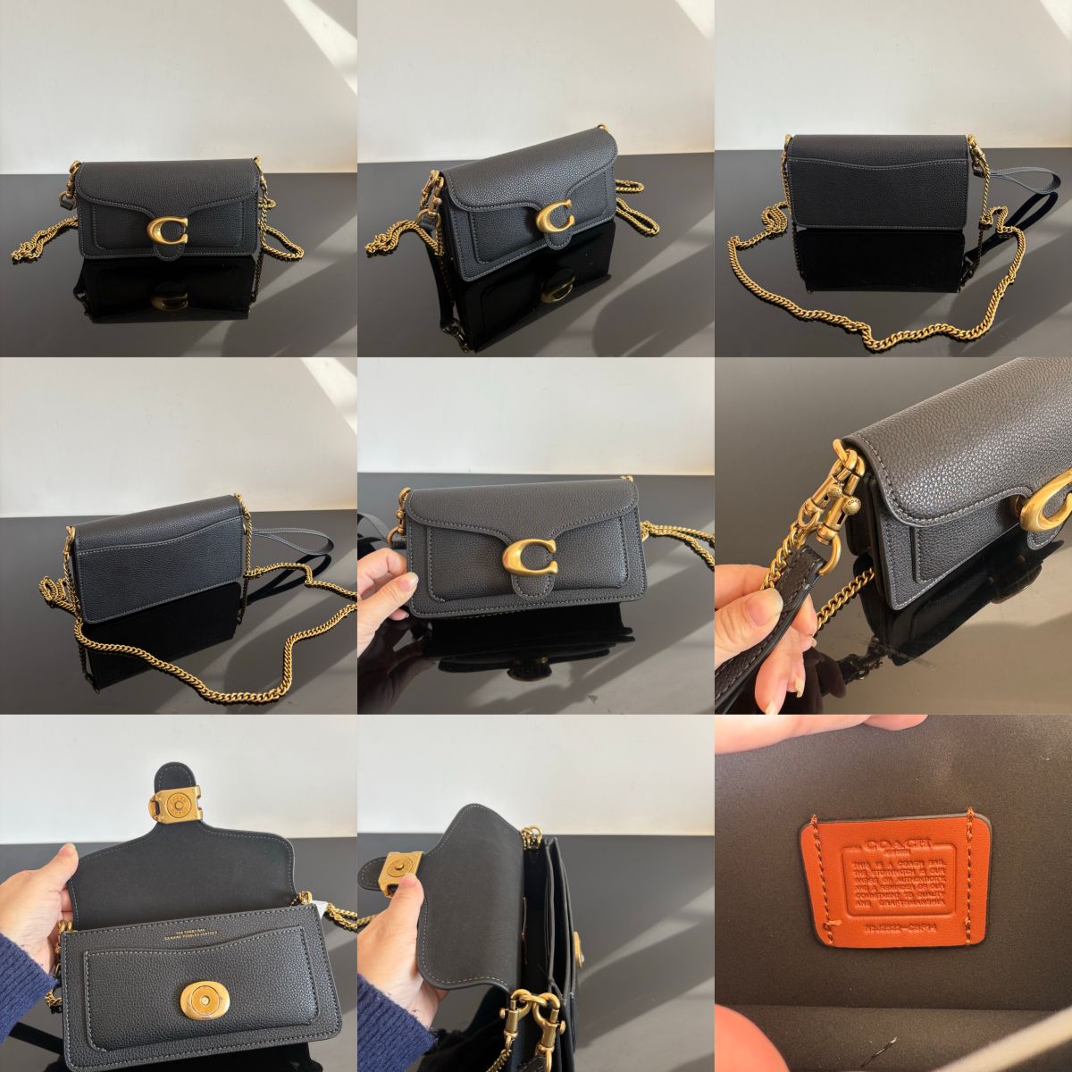 Women Handbag CCD26 CBF14 Tabby 19 Signature Canvas Chain Crossbody Bag