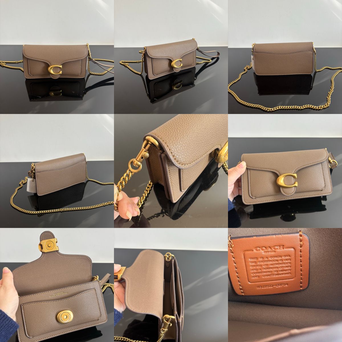 Women Handbag CCD26 CBF14 Tabby 19 Signature Canvas Chain Crossbody Bag