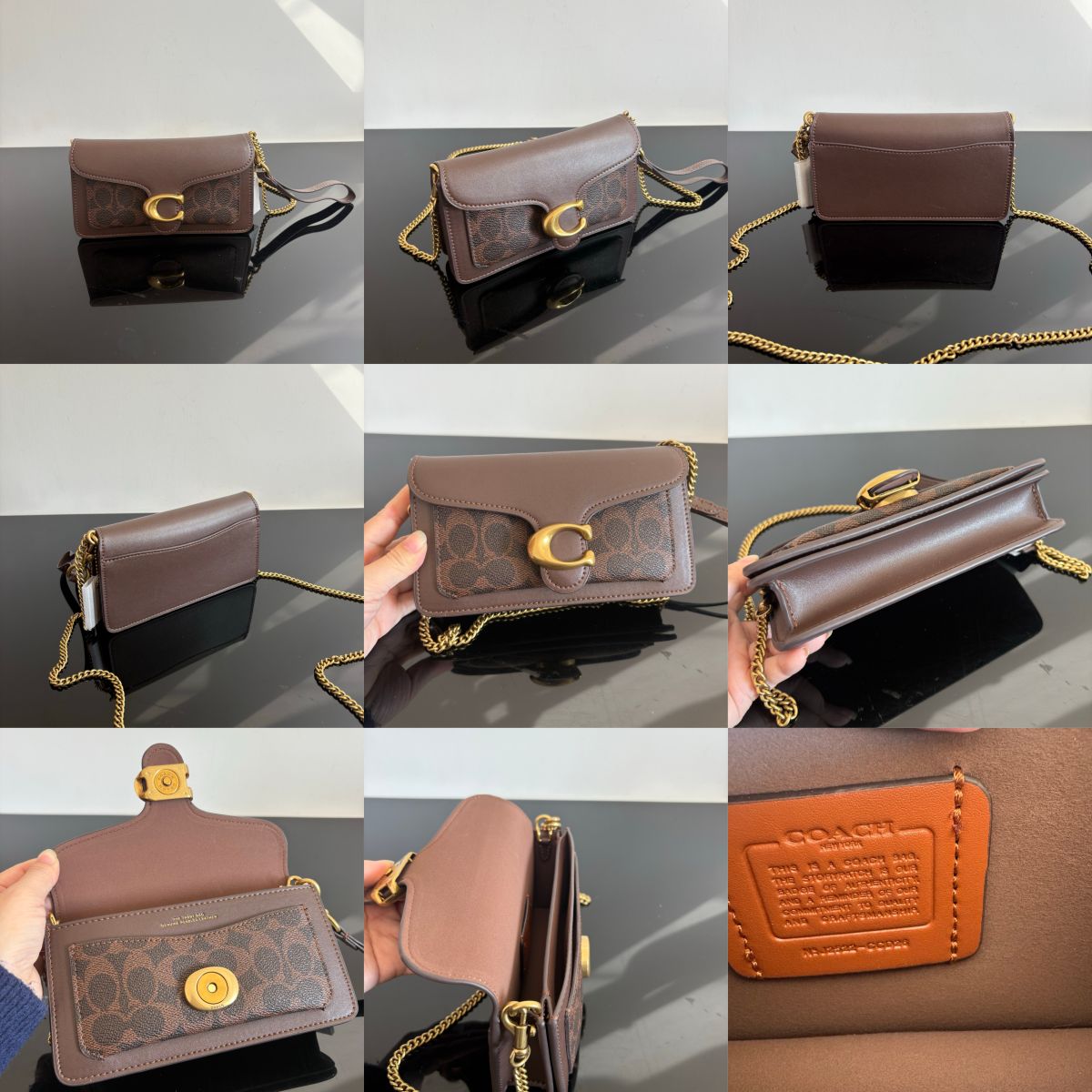 Women Handbag CCD26 CBF14 Tabby 19 Signature Canvas Chain Crossbody Bag