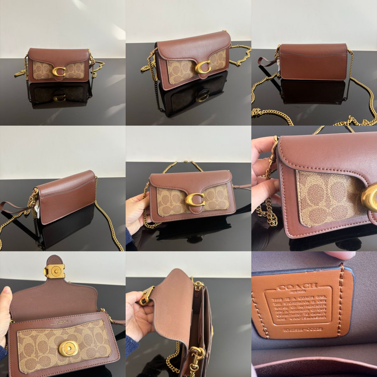 Women Handbag CCD26 CBF14 Tabby 19 Signature Canvas Chain Crossbody Bag