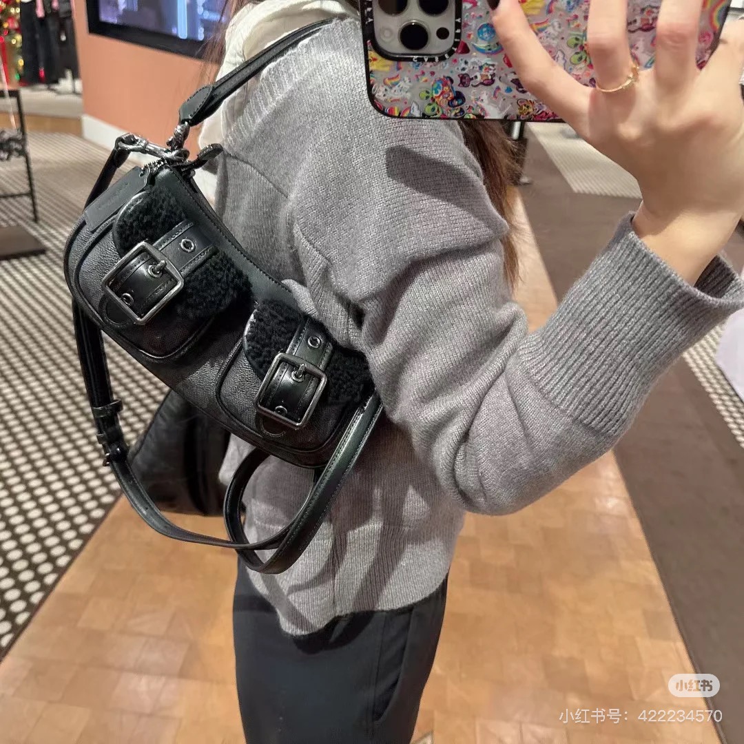 Women Handbag CCZ24 CY658 CY700 CQ184 CBJ00 CBJ01 CP114 Ashton Baguette Signature Canvas Shoulder Bag
