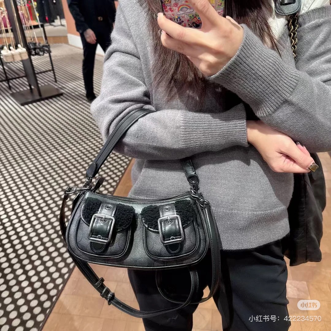 Women Handbag CCZ24 CY658 CY700 CQ184 CBJ00 CBJ01 CP114 Ashton Baguette Signature Canvas Shoulder Bag
